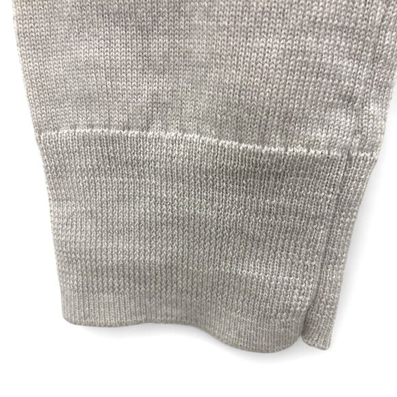 Express Men's Merino Wool Sweater Size S NWT V-Neck Oatmeal Extra Fine Wool - Picture 10 of 16